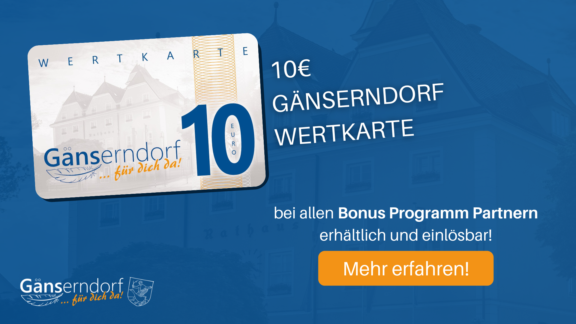 10€ Gänserndorf Wertkarte